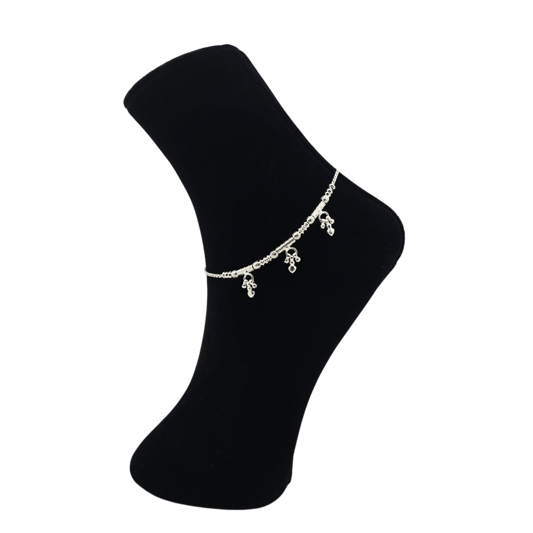 Handcrafted Silver Payal P6