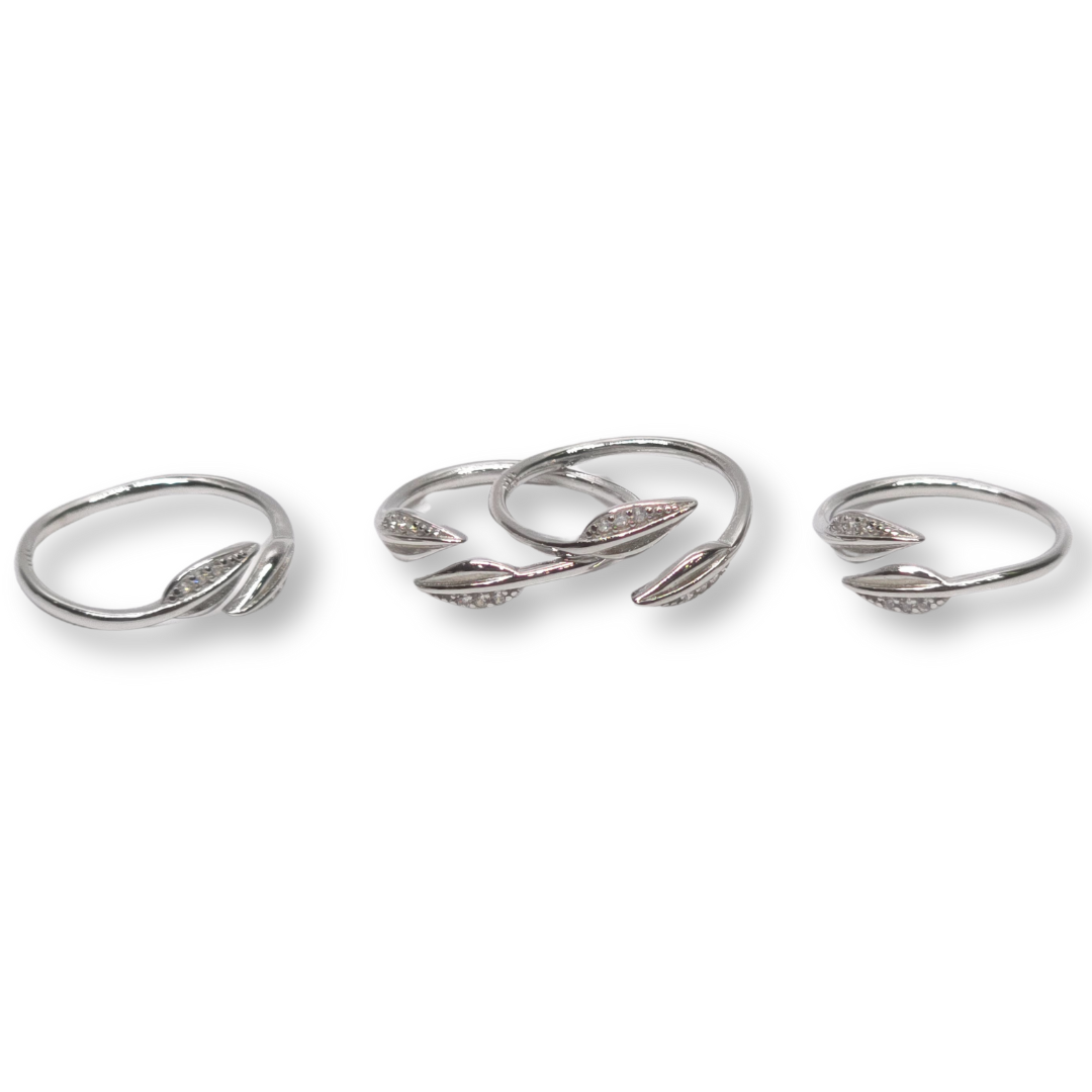 925 Silver Toering- Chutki With Diamond Cut Stones