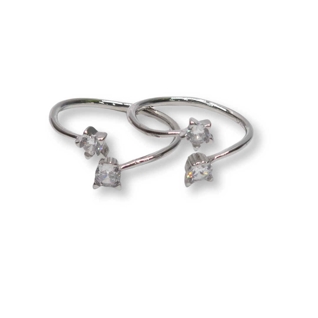 925 SIlver Toering- Chutki with Diamond Cut Stones