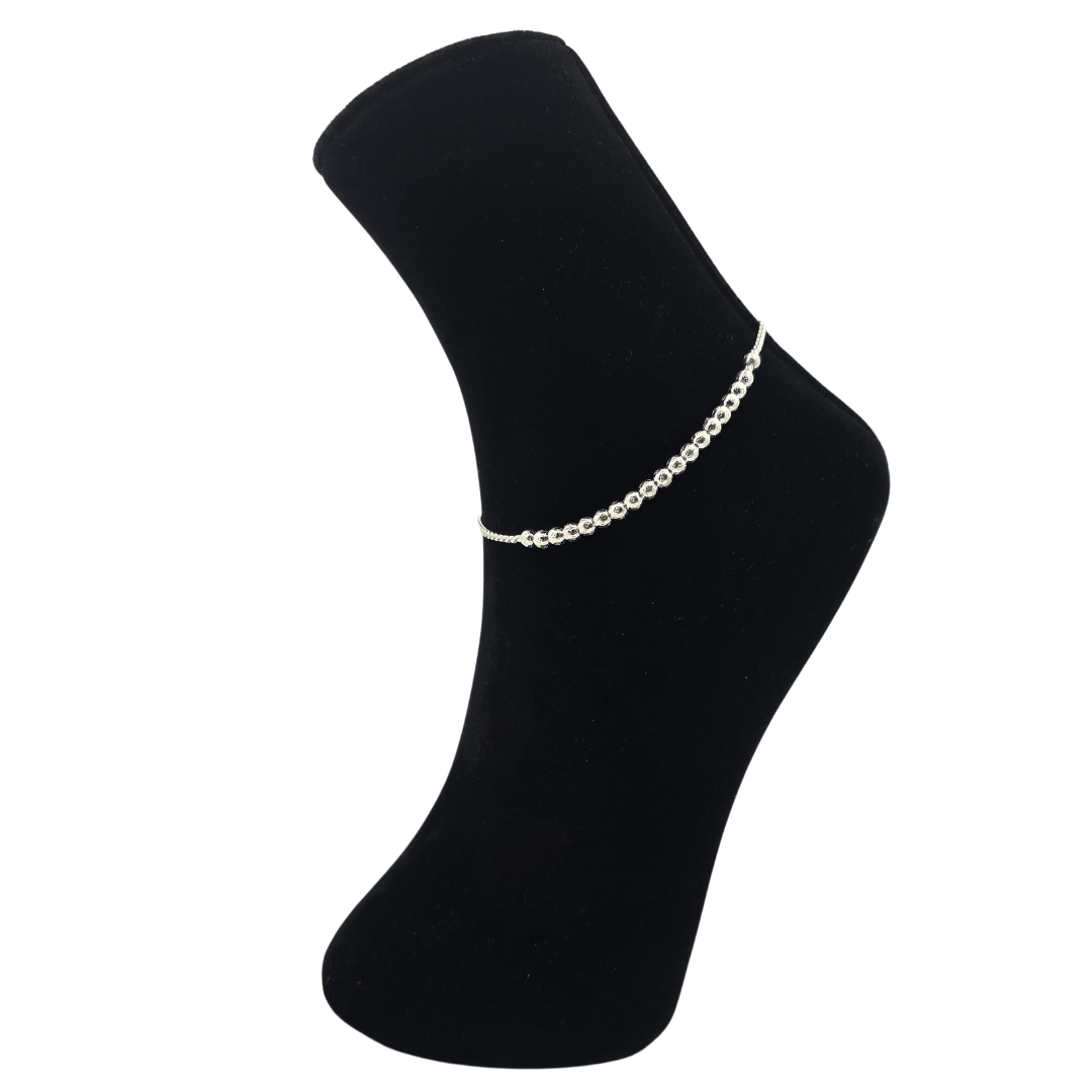 Handcrafted Simple Balls SIlver Payal P1