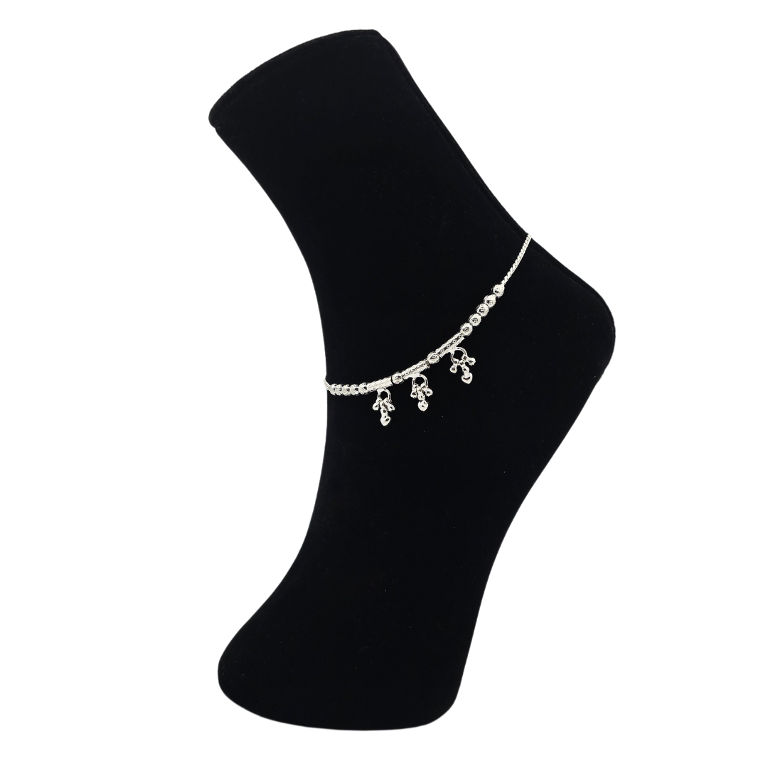 Handcrafted Silver Payal P3