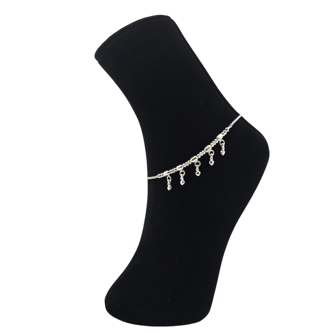 Handcrafted Silver Payal P4
