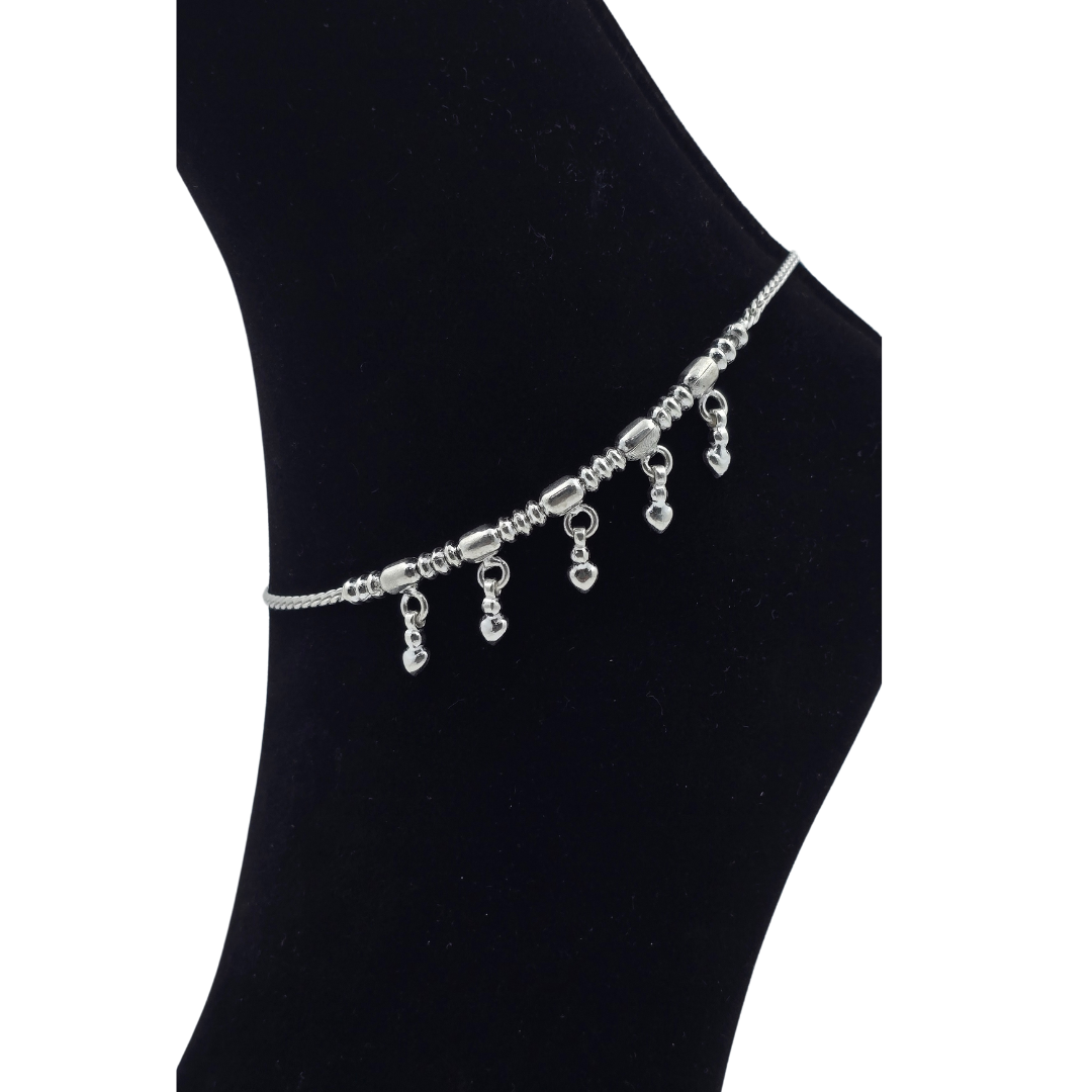 Handcrafted Silver Payal P4