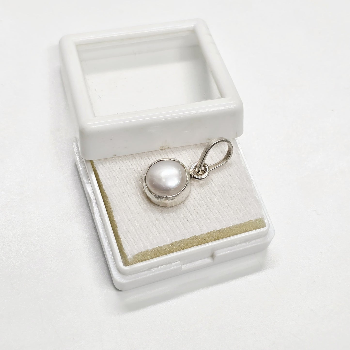 Gemstone Locket — Pearl
