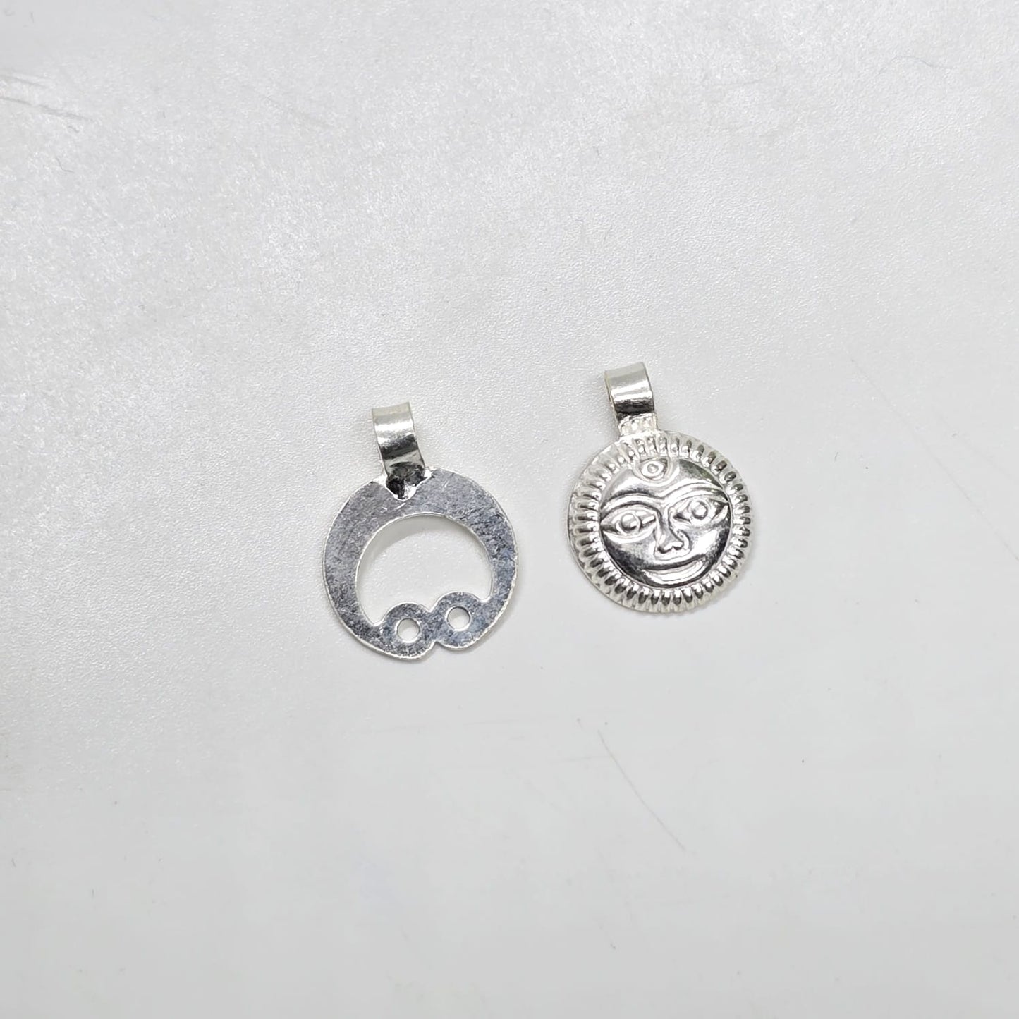 Handmade Silver Chand-Suraj Combo for baby