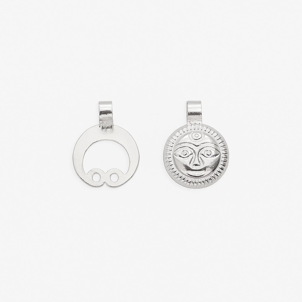 Handmade Silver Chand-Suraj Combo for baby