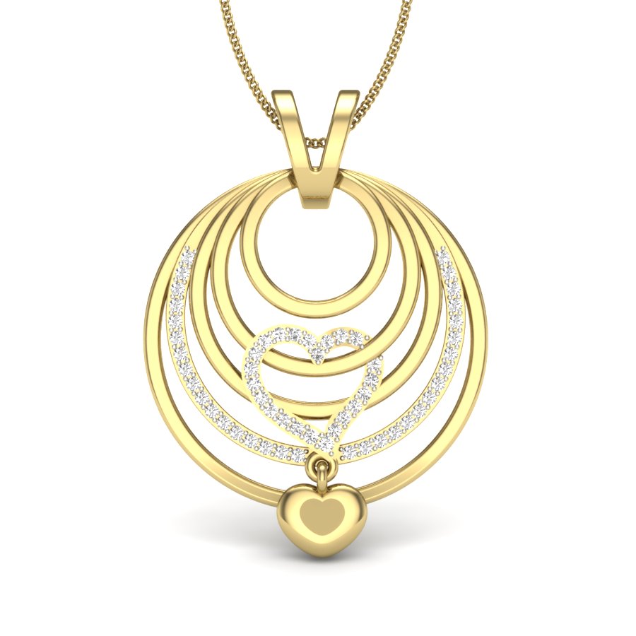 Heart Shape Designer Pendant dp453