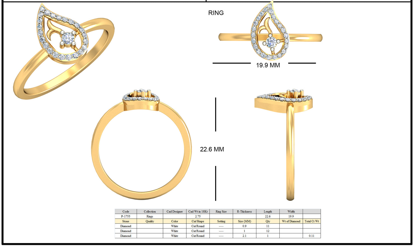 Premium Designer Ring db625