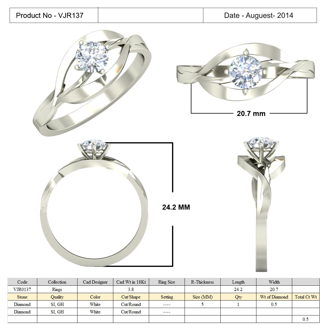 Premium Designer RIng db898