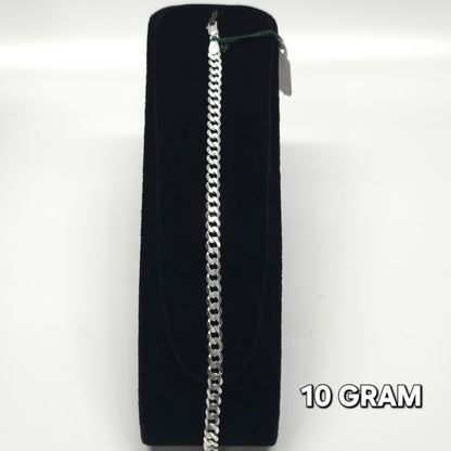 925 Silver Gents Crub Bracelet 10 grm