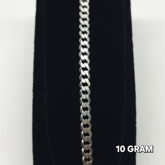 925 Silver Gents Crub Bracelet 10 grm