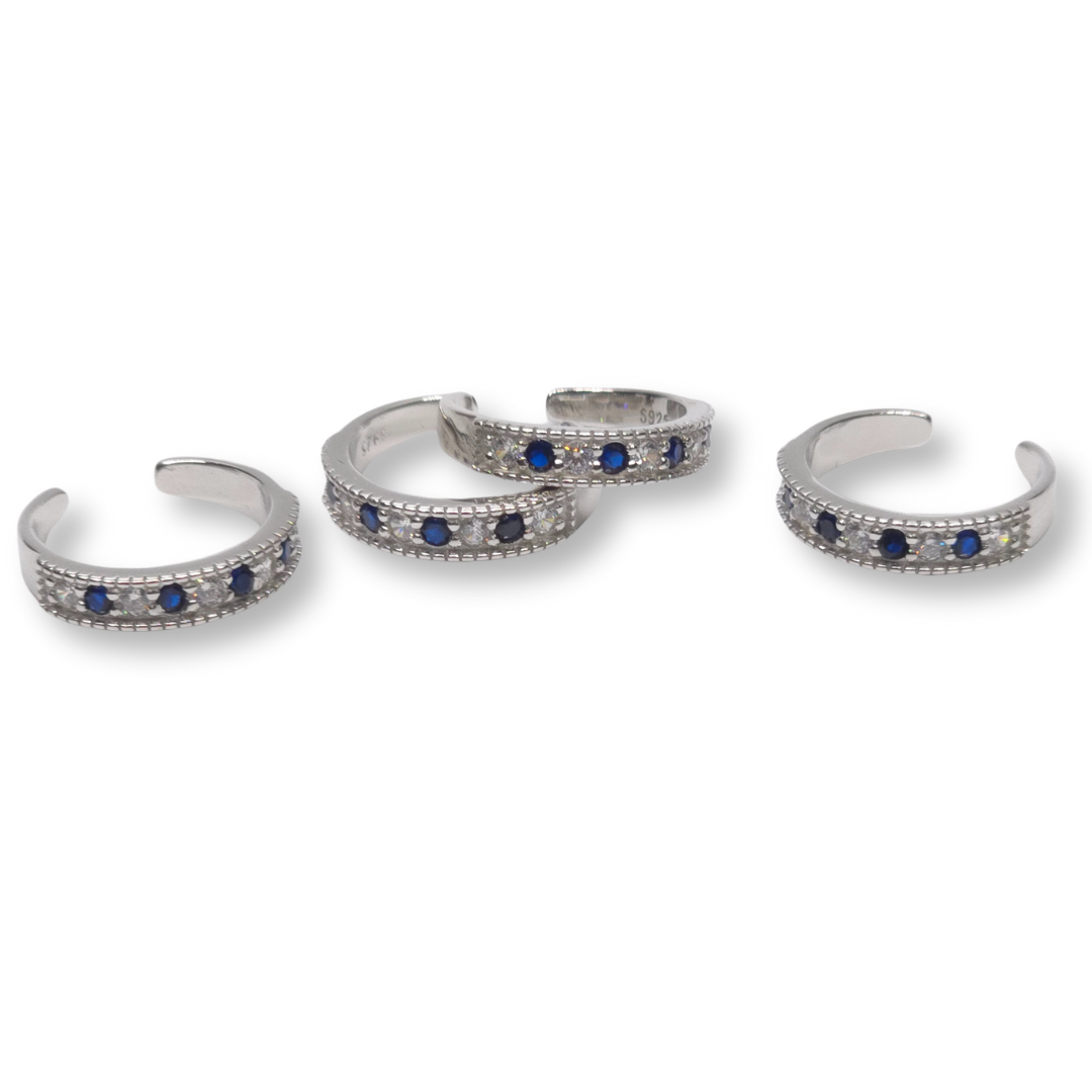 925 SIlver Toering- Chutki With Diamond Cut Stones