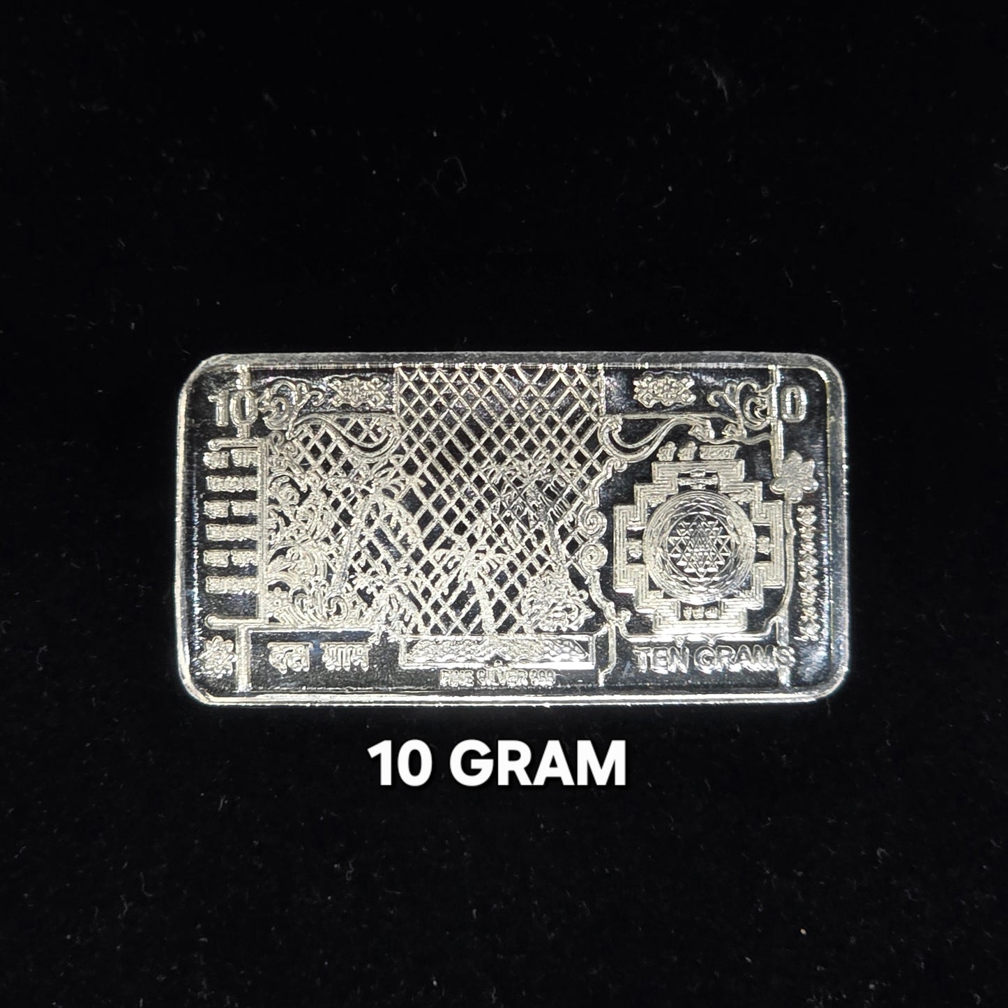 Pure 999 Hallmarked Silver Lord Ganesha & Lakshmi ji 10 grams Coin