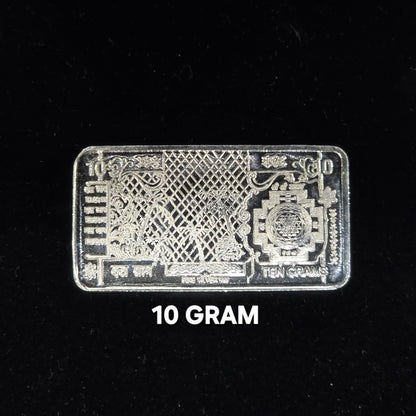 Pure 999 Hallmarked Silver Lord Ganesha & Lakshmi ji 10 grams Coin