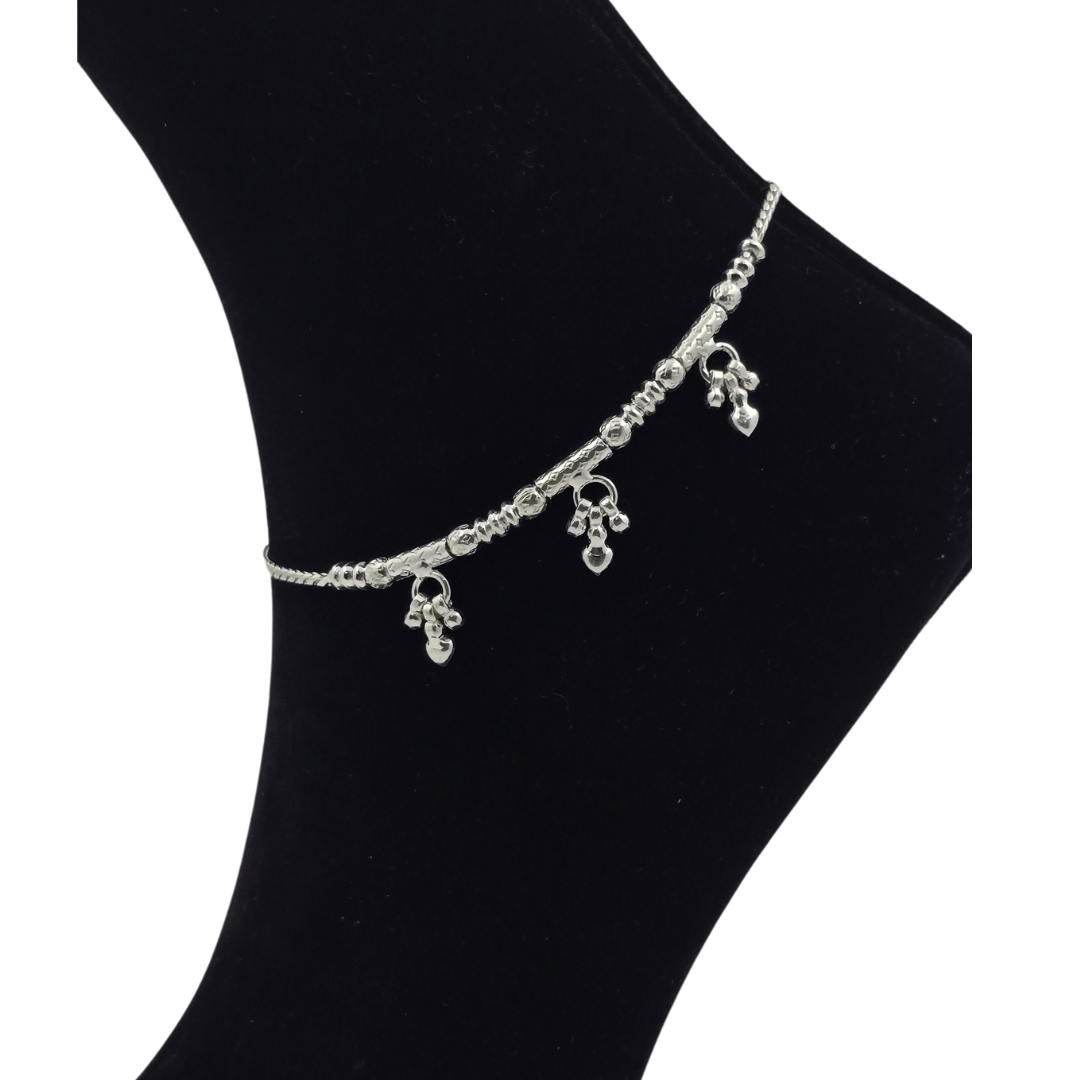 Handcrafted Silver Payal P6