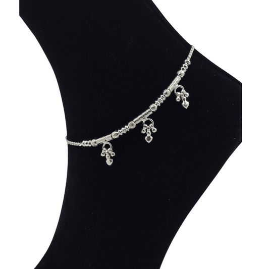 Handcrafted Silver Payal P6