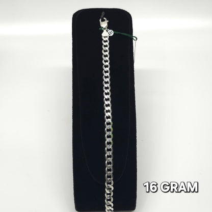 925 Silver Gent's Crub Bracelet 16 grm
