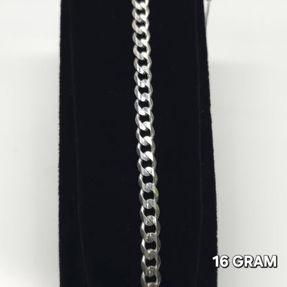 925 Silver Gent's Crub Bracelet 16 grm