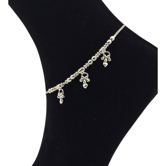 Handcrafted Silver Payal P9