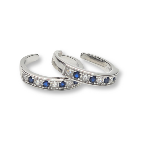 925 Silver Toering- Chutki With Diamond Cut Stones