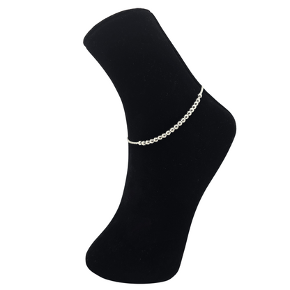 Handcrafted Simple Balls SIlver Payal P1