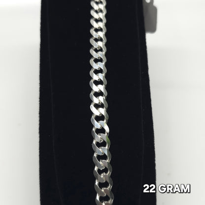 925 Silver Gent's Crub Bracelet 22 grm