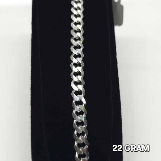 925 Silver Gent's Crub Bracelet 22 grm