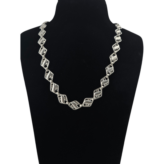 Pure 925 Silver floral Gents Chain wt35
