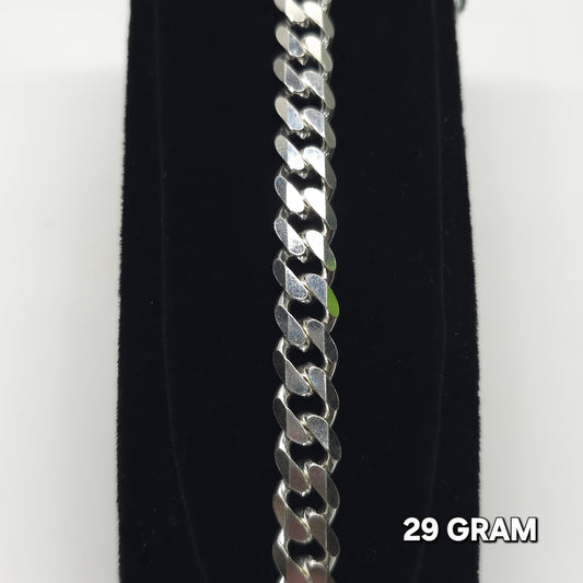 925 Silver Gent's Crub Bracelet 29 grm