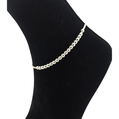 Handcrafted Simple Balls SIlver Payal P1