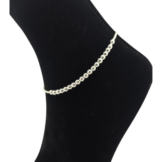 Handcrafted Simple Balls SIlver Payal P1