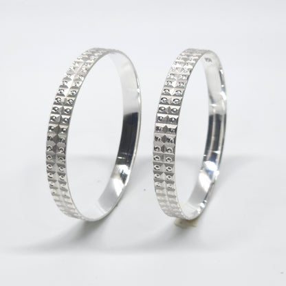 Pure 925 Silver Ladies Bangles lb2