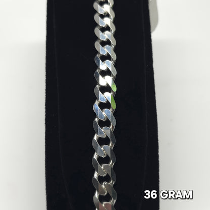 925 Silver Gent's Crub Bracelet 36 grm