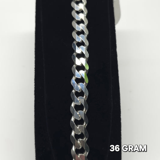 925 Silver Gent's Crub Bracelet 36 grm