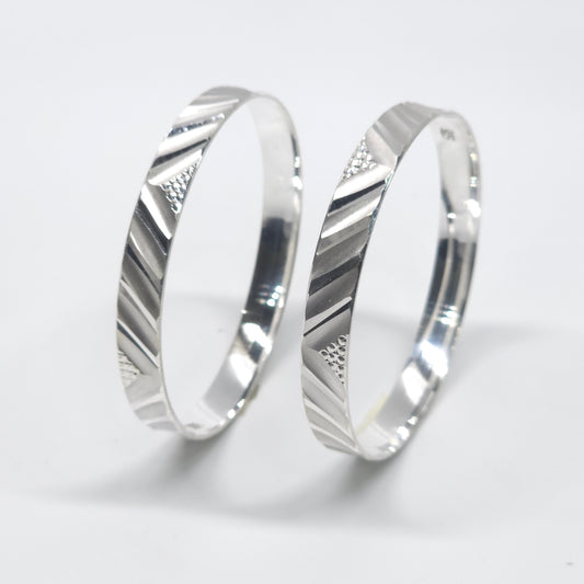 Pure 925 Silver Ladies Bangles lb3