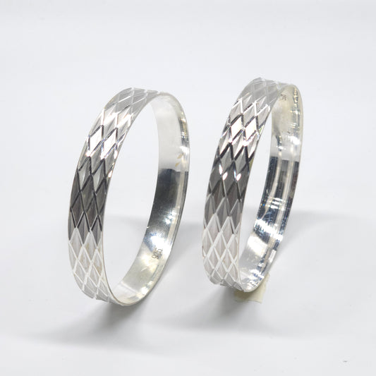 Pure 925 Silver Ladies Bangles lb4