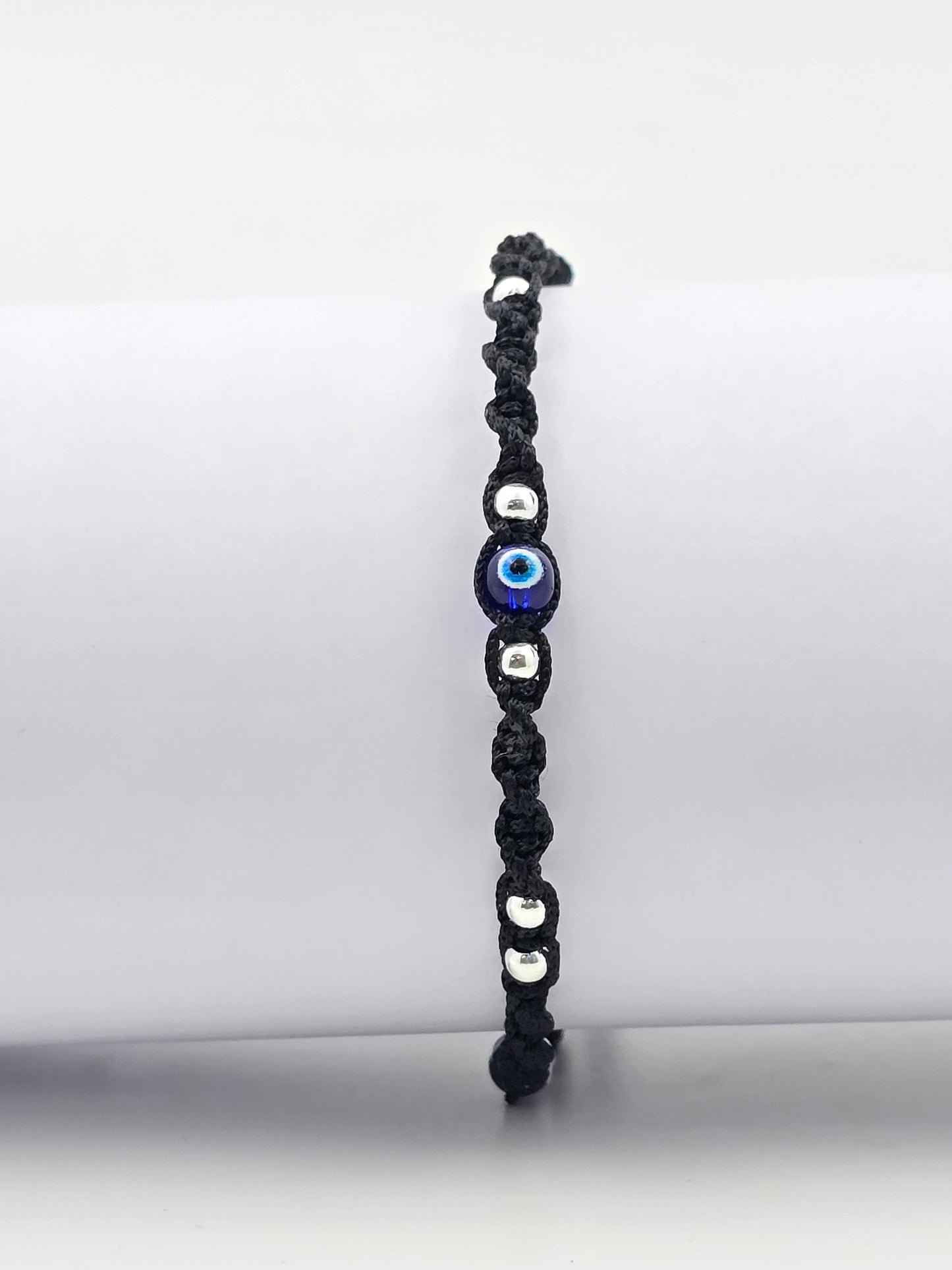 Pure 925 Silver Thread Evil Eye Anklet