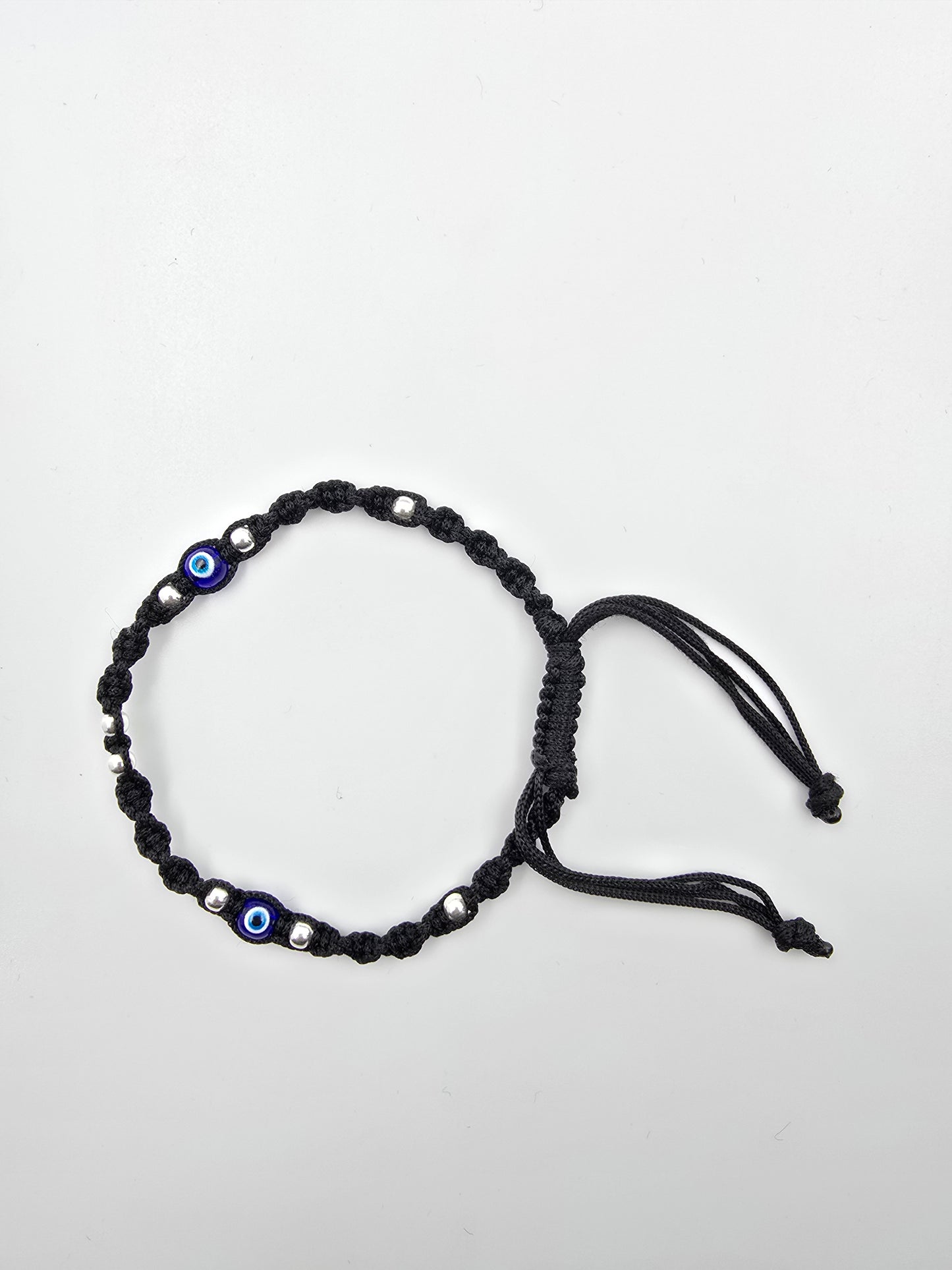Pure 925 Silver Thread Evil Eye Anklet