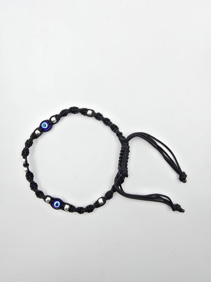 Pure 925 Silver Thread Evil Eye Anklet