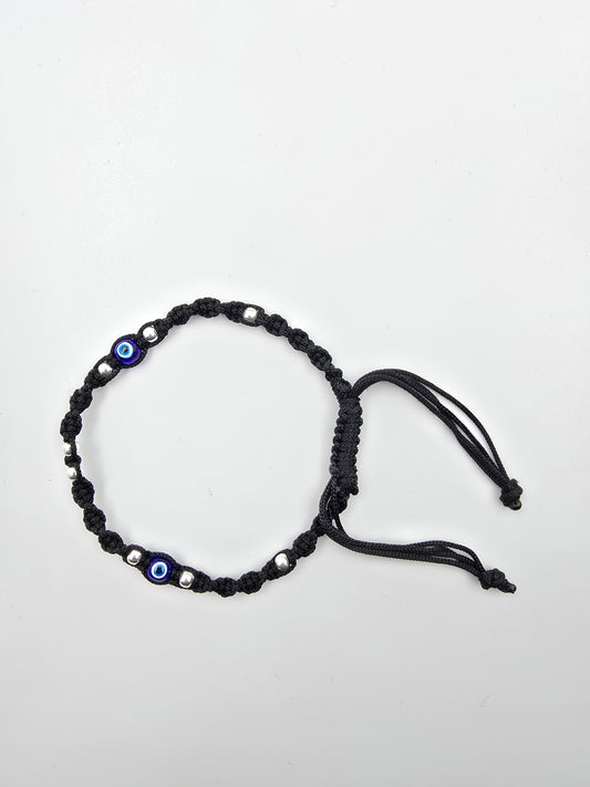 Pure 925 Silver Thread Evil Eye Anklet