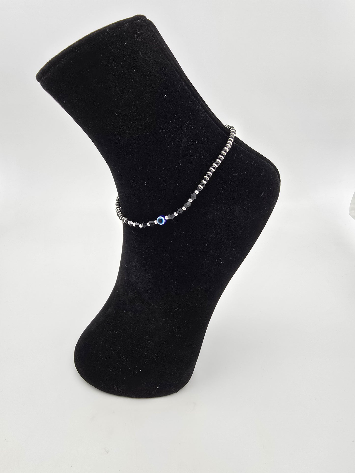 Pure 925 SIlver Evil Eye Anklet A5