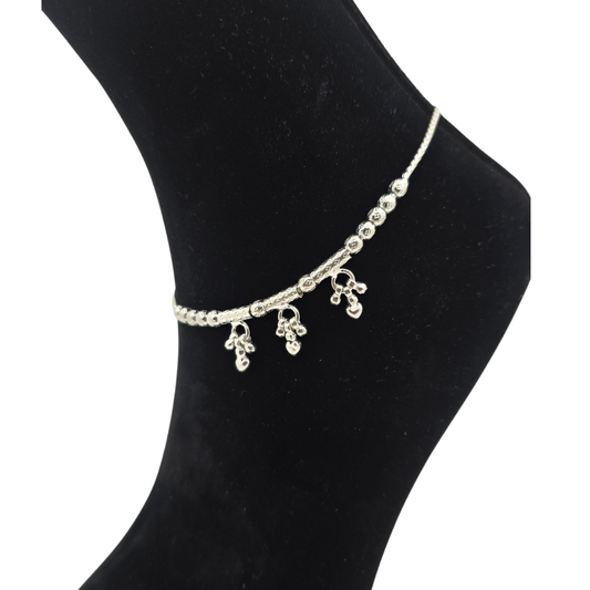 Handcrafted Silver Payal P3