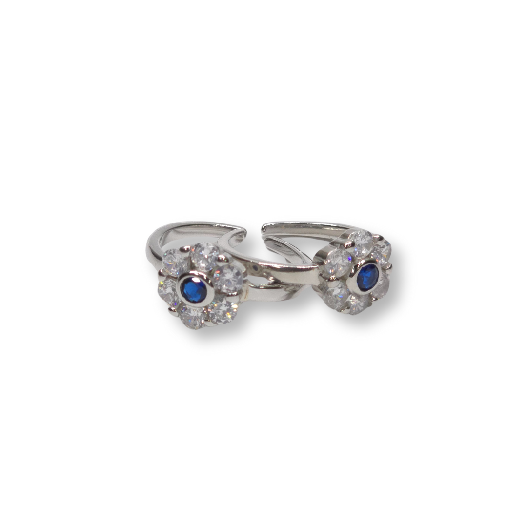 925 Silver Toering- Chutki With Diamond Cut Stones