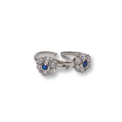 925 Silver Toering- Chutki With Diamond Cut Stones