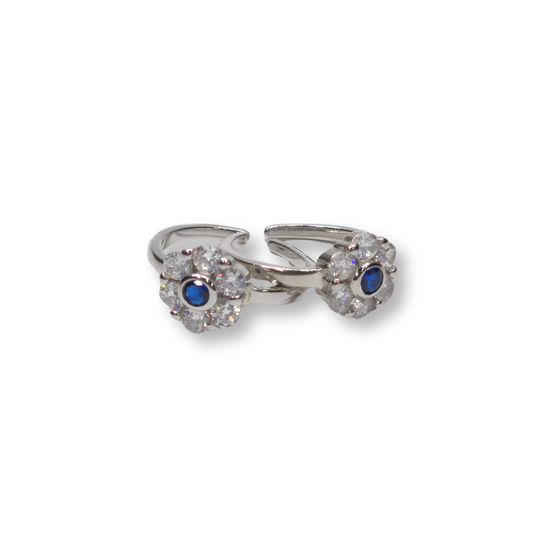 925 Silver Toering- Chutki With Diamond Cut Stones