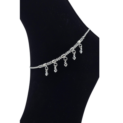 Handcrafted Silver Payal P4