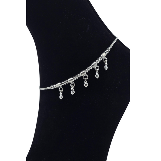 Handcrafted Silver Payal P4