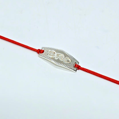 "BRO" SPECIAL PURE 925 SILVER RAKHI