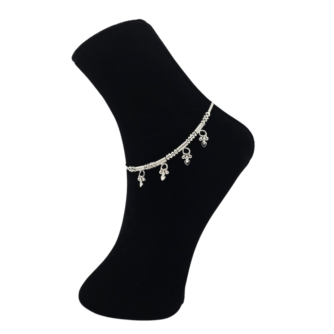 Handcrafted Silver Payal P5