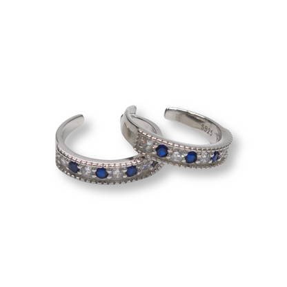 925 SIlver Toering- Chutki With Diamond Cut Stones